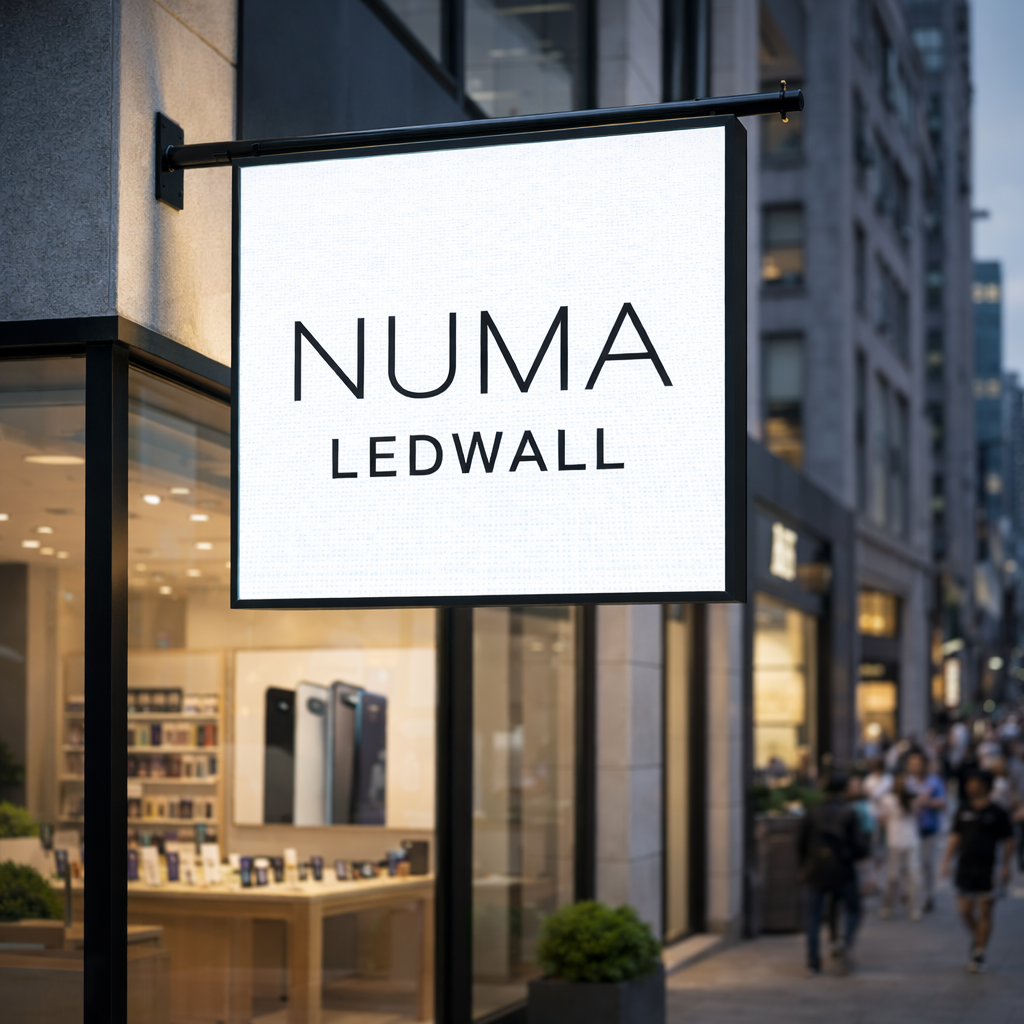 Insegne digitali numa ledwall